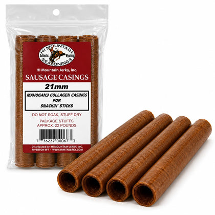 Snack Stick Casings | 21 mm, Edible, Mahogany