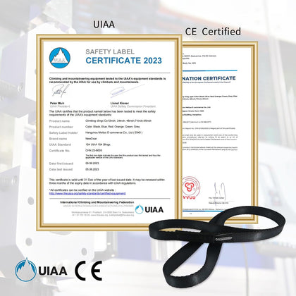 16mm Climbing Sling UIAA CE Certified,23KN EN566 Certified,Climbing Utility Cord Rock Climbing,Creating Anchors