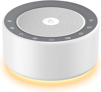 White Noise Machine for Baby & Adults, 30 Soothing Sounds, Sleep Sound Machine with 8 Color Night Light, Memory