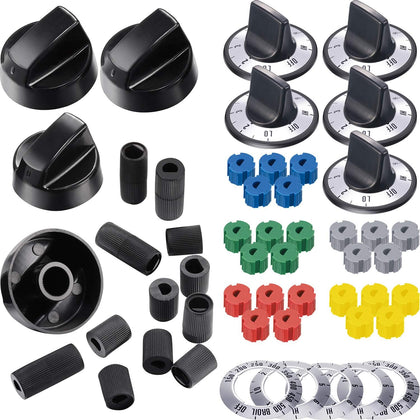 Stove Knobs Replacements Oven Universal Control Knobs KN002 Electrical Kit Range Burner Replace Compatible with
