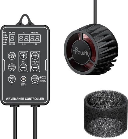 Wave Maker for Aquariums 2100 GPH, Aquarium Powerhead DC 24V 10W, Aquarium Circulation Pump With Magnetic Base