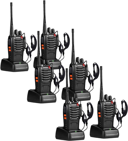 Two Way Radios Long Range Walkie Talkies for Adults with Headphones,16 Channel Handheld 2 Way Radio Rechargeable with