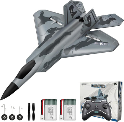 2CH F-22 RC Glider, Easy Fly RC Plane for Kids & Beginners | 2.4GHz anti-interference, stable flight, crash-resistant