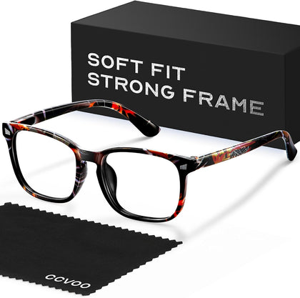 Reading Glasses for Women +2.0, Eyeglasses, Blue Light Readers for Women/Men, Computer Eye Glasses, Cheaters