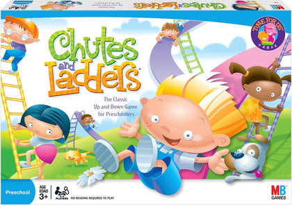 Hasbro Gaming Chutes and Ladders Board Game, 2 to 4 Players, Easter Gift for Kids, Preschool Classroom Games, Ages 3+