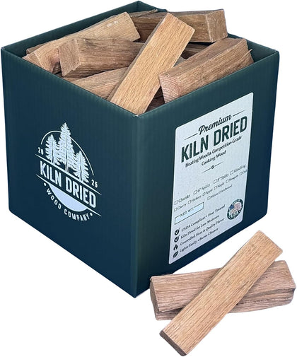 6” Oak Mini Splits – Premium Cooking Wood for Pizza Ovens, Smoker/Grill & Live-Fire Cooking. USDA Compliant