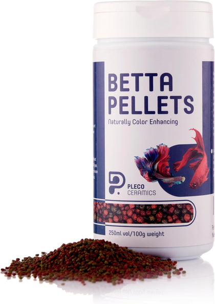 Betta Fish Pellets Extreme Color, Complete Nutrition Plus Color Boost, Enhancing Floating Food Betta Fish (3.5 oz /