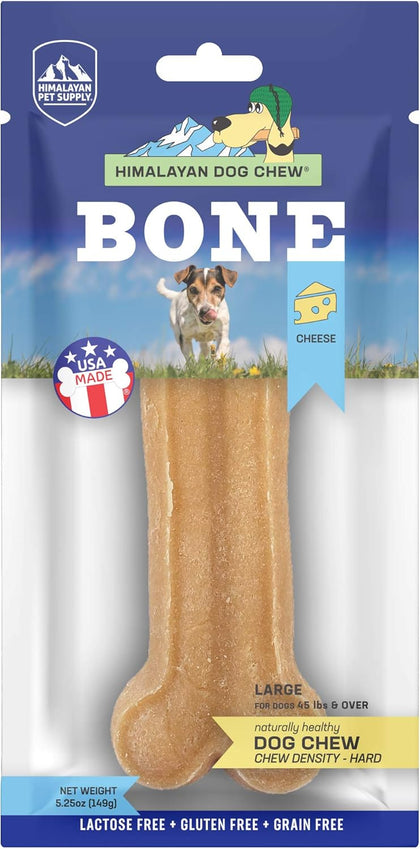 Cheese Bone, Long Lasting Bone for Large Dogs 45 lbs+
