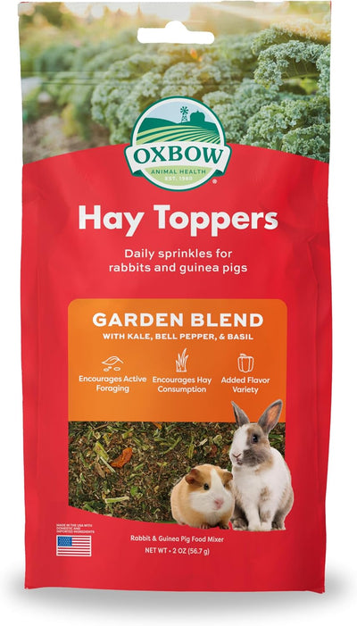 Hay Topper, Rabbit & Guinea Pig Treats, Hay Mixer, Garden Blend, 2 oz