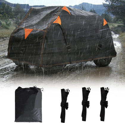 900D ATV Cover Outdoor Storage with Vents for Polaris Sportsman 500 550 | 91'' Large ATV Covers with 3 Wind-Proof