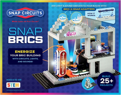 BRIC: Structures | Brick & Electronics Exploration Kit | Over 20 Stem & Brick Projects | Full Color Project Manual |