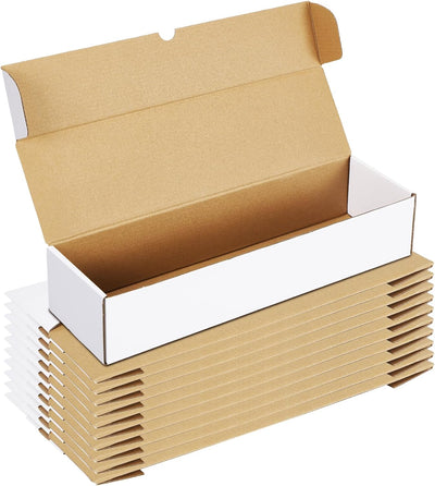 10 Pack Trading Card Cases, White 1100 Count Gaming Card Storage Box for TCG/Magic/Mtg Collection