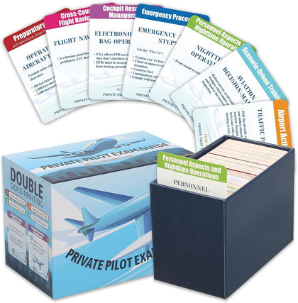 Private Pilot VFR Oral Exam Flashcards – 300+ Study Cards Covering ACS Task Codes, Airspace, Weather, Sectional
