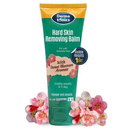Hard Skin Removing Balm for Feet, 70ml | Foot balm for rough, callused feet, sweet blossom aroma, vegan friendly