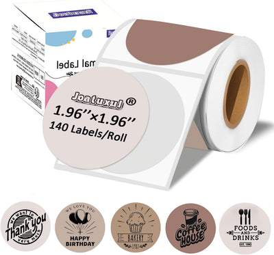 2 inch Round Thermal Labels for T50M/M110/M106/M120/M220/M260 Label Maker, Thermal Printer Labels for Barcode