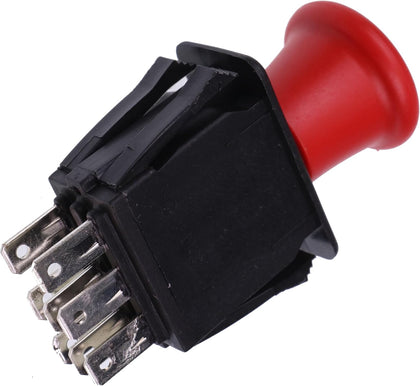 8 Terminals 10 AMP Clutch PTO Switch Compatible with Bobcat Jacobsen Dixie Chopper Most Units 2721505 4174684 500016