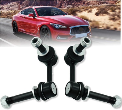 K750193 K750194 2Pcs Front Sway Bar End Link Fit for Nissan 2009-2020 370Z, Fit for Infiniti 2014-2019 Q50/Q60/Q70, Q70L,QX50,Q40, 2008-2012 EX35, EX37, G25, G35, G37, M37, M56, M35h