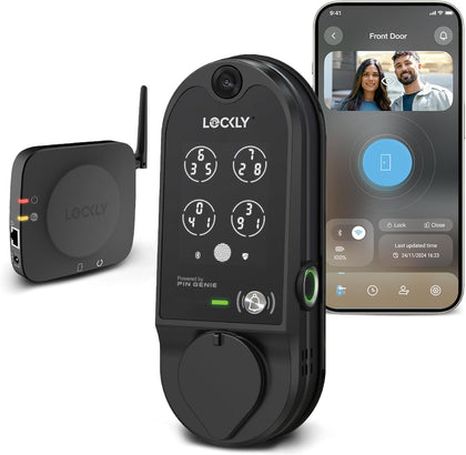 Vision Smart Lock with HD Video Doorbell, Fingerprint Door Lock for Front Door, Touchscreen Keypad, App Control, Auto