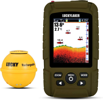 Portable Sonar Fish Finder Boat Depth Fishing Fish Finders Waterproof Handheld Wireless Fishing Finder Kayak