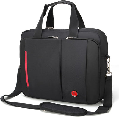 15.6 inch Laptop Briefcase with Combination Lock,Anti Theft Notary Bag Locking Laptop Bag Water-Repellent Shoulder
