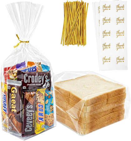 Cellophane Goodie Bags 5x8 Inch 100 Pcs Clear Cookie Bags