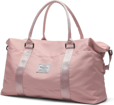 Travel Duffel Bag, Carry On Overnight Weekender Bags for Women | Travel Bag with Wet Pocket & Trolley Sleeve