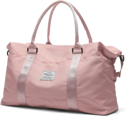 Travel Duffel Bag, Carry On Overnight Weekender Bags for Women | Travel Bag with Wet Pocket & Trolley Sleeve