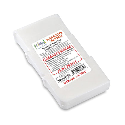 Shea Butter - Moisturizing Melt and Pour Glycerin Soap Base for Crafting and Soap Making, Easy to Cut - 2 Pound