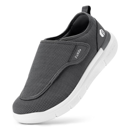 Diabetic Shoes for Men Extra Wide Slip-on Shoes for Swollen Feet Adjustable Walking Shoes for Elderly Foot Pain