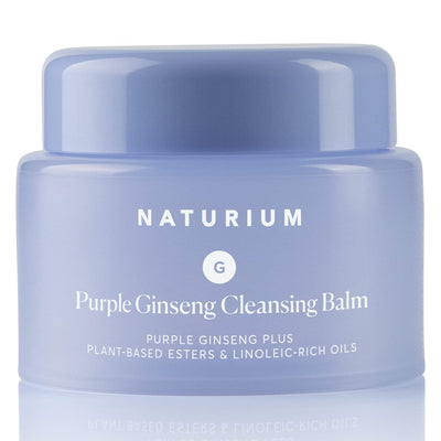 Purple Ginseng Cleansing Balm Plus Plant-Based Esters & Linoleic-Rich Oils, Smoothing Face Wash, 3.0 oz
