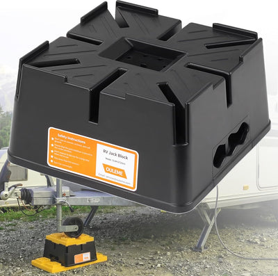 Trailer Jack Block, 15,000 lbs Leveling Block for RV Camper Travel Trailer 5th Wheel, Fits 8.5” Pad, Tongue