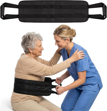 Standard Transfer Sling - Gait Belt for Seniors & Disabled, Patient Lifting Aid for Elderly Mobility, Safe Bed &