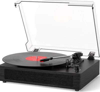 Vinyl Record Player Bluetooth Turntable with Built in Stereo Speakers Belt Drive 3 Speeds Turntables for Vinyl