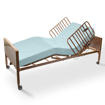 Full Electric Hospital Bed for Home Use with Customizable Package - 450 lbs, Height Adjustable 15"-23", 36 x 80"