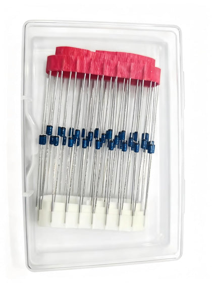 50 Pcs 1N5711 Schottky Barrier Diode, 1N5711 Diode, 15mA 70V Small Signal Switching Diode, DO-35(DO-204AH) Axial for Electronic DIY & Signal Circuits(1N5711)