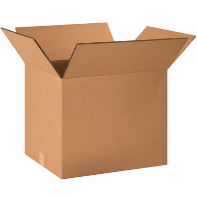 HD201616DW Heavy-Duty Double Wall Corrugated Cardboard Box 20" L x 16" W x 16" H, Kraft, for Shipping, Packing and