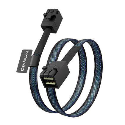 Internal Mini SAS SFF-8643 to SFF-8643, Compatible with RAID or PCI Express Controller (1.6FT/0.5M)