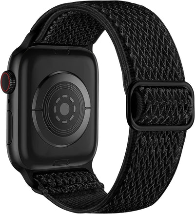 Stretchy Nylon Band Compatible with Apple Watch Bands for Women Men | Elastic Solo Loop Sport Strap for iWatch Series