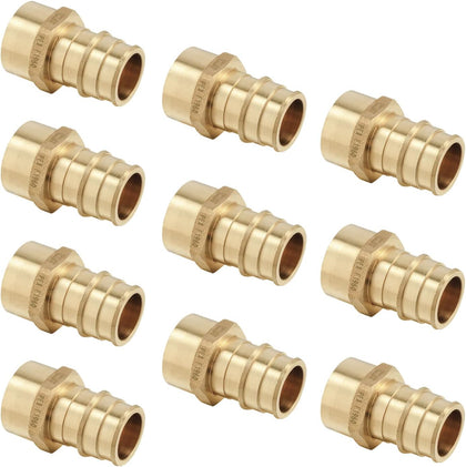 10 piece EFIELD Pex A Expansion 1/2 inch x 1/2 inch Female NPT Adapter