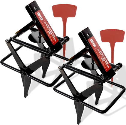 Mole Traps 2 Pack, Scissor Mole Trap that Kill Best,Mole Traps for Lawns Ground,Easy Step Mole Trap,Black Coated