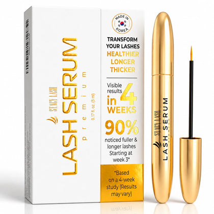 Korean Lash Serum for Eyelash Growth (0.17fl.oz / 5ml) | Thickness and Growth Serum | Eyebrow & Eyelash Enhancing