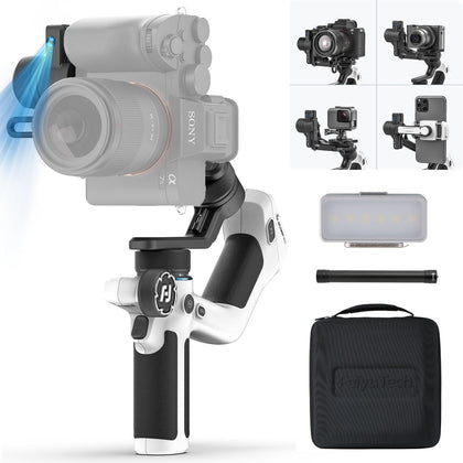 Official SCORP Mini 2 Kit Gimbal,3-Axis Camera Stabilizer with AI Tracker Fill Light,1,3IN Touch Sreen, for