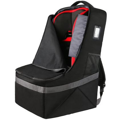 Padded Car Seat Travel Bag Backpack for Airplane, Heavy Duty Car Seat Bags for Air Travel, Carseat Cover for Airplane