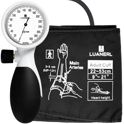 Manual Blood Pressure Cuff Adult 9”-21” Inches (22-53CM) (Large/XL)- Aneroid Sphygmomanometer -Extra Large with