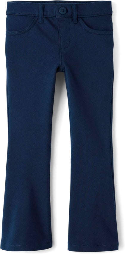 Girls' Uniform Ponte Flare Leg Pants