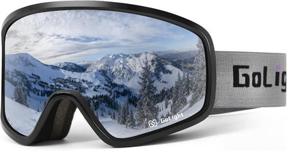 Polarized Anti-Glare OTG Ski Goggles – Anti-Fog Double Lens, UV400, Triple-Foam, Anti-Slip Strap for Men & Women