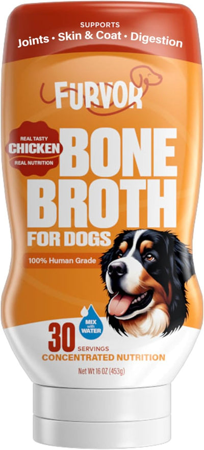 Chicken Bone Broth Concentrate for Dogs, 30 Servings, 16 oz