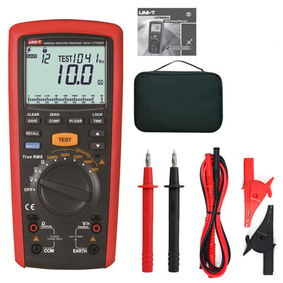 UNI-T UT505A 505B 1000V Digital Handheld True RMS Megger Insulation Resistance Meter Tester Multimeter Ohm Voltmeter Megohmmeter(UT505B)