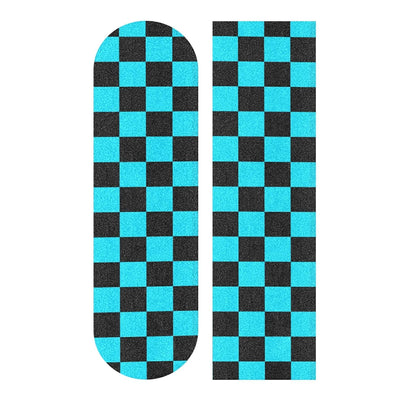 Checkered Blue Black Skateboard Grip Tape Longboards Griptape Sandpaper for Rollerboard Non-Slip Bubble Free Street