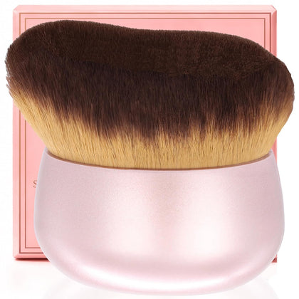 Extra Large Body Makeup Brush For Self Tanner, Leg Makeup &Bronzer Blend,75 mm Wide-headed Kabuki Brush Provides More